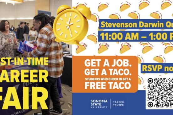 Just-In-Time Career Fair graphic