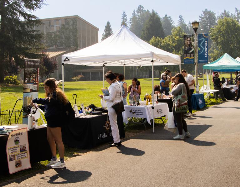 community event with tables