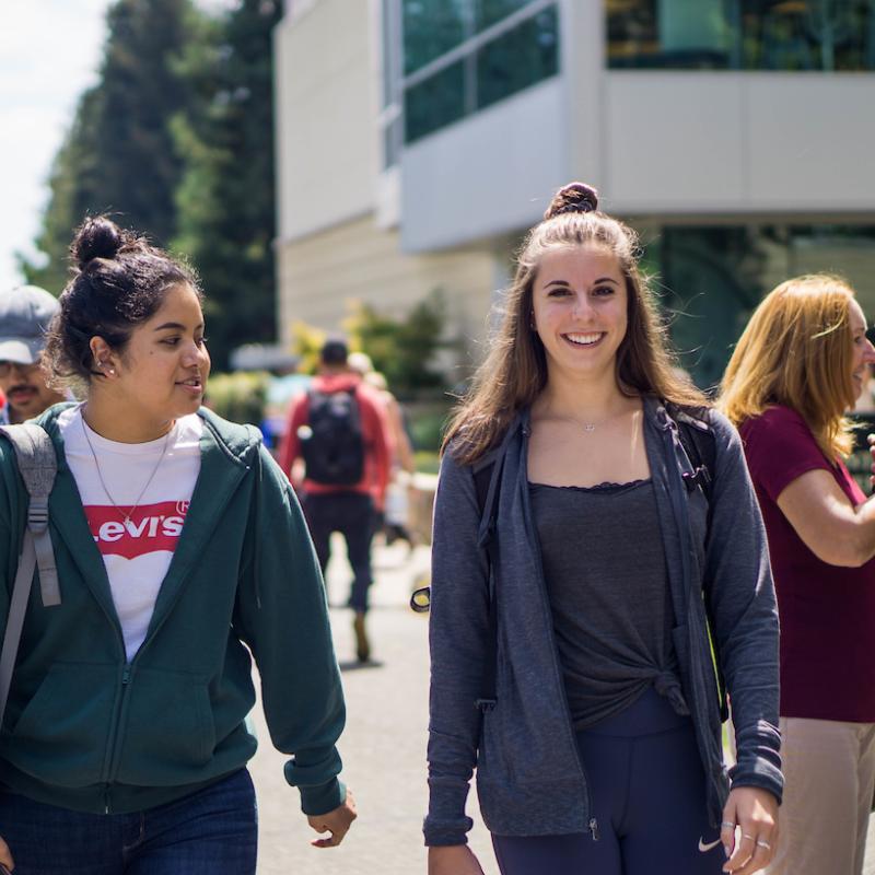 part time job fair students walking in seawolf plaza
