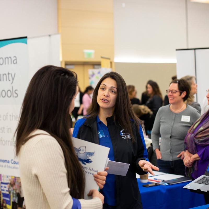 Employer tabling at Sonoma State University