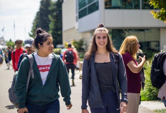 part time job fair students walking in seawolf plaza