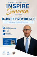 Inspire Sonoma Flyer - Darren Providence